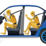 Car with Crash Test Dummies