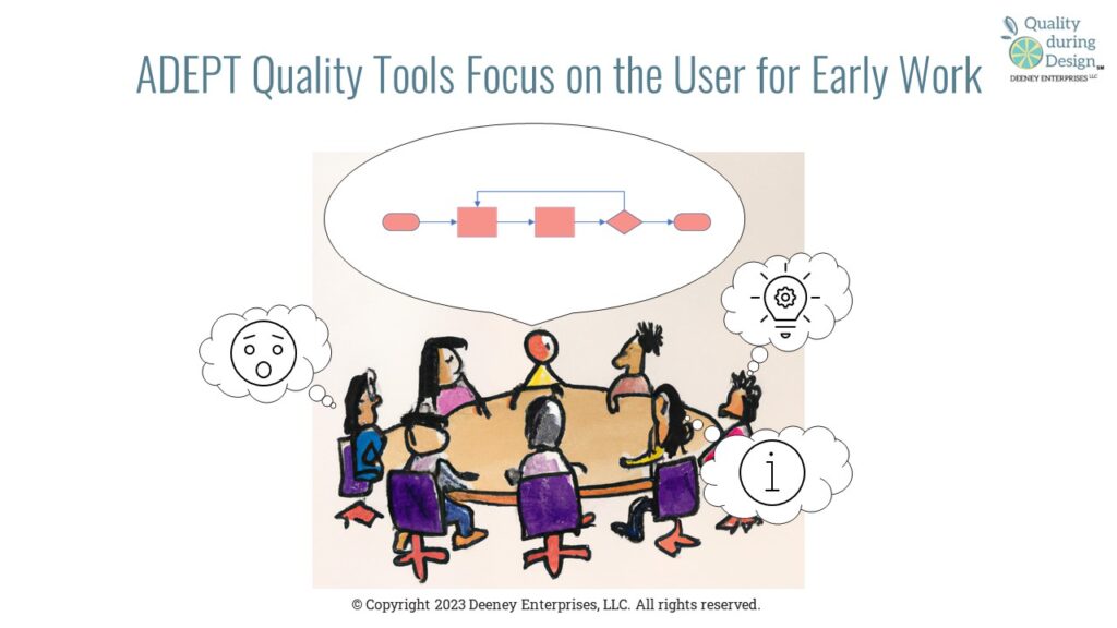 Quality tools focus on the user for early work